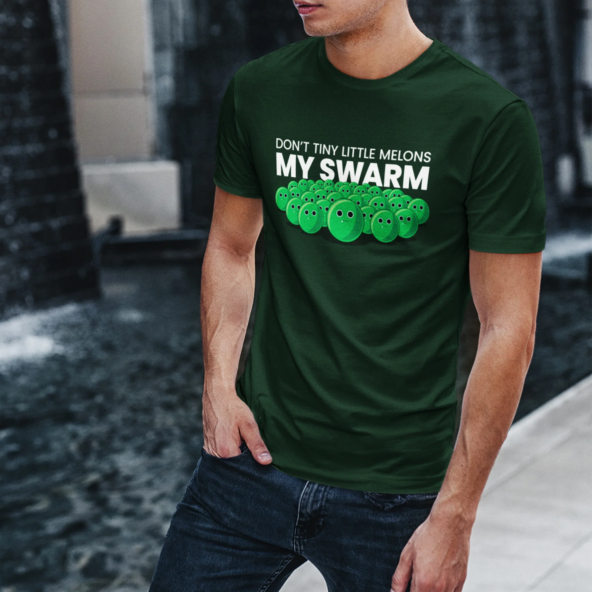 Don't Tiny Little Melons My Swarm Adult Unisex Tee - Image 2