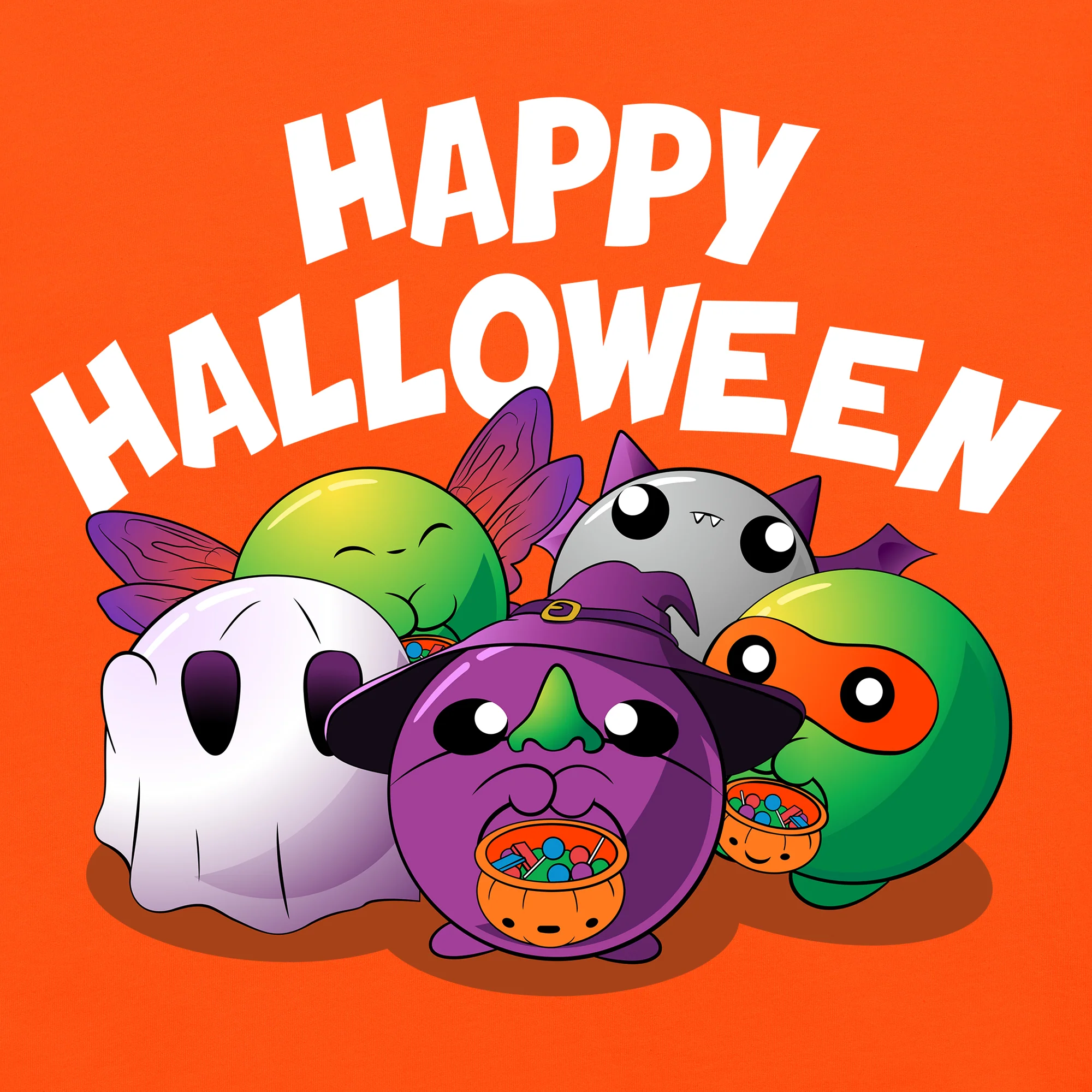 Happy Halloween Adult Unisex Tee - Image 3