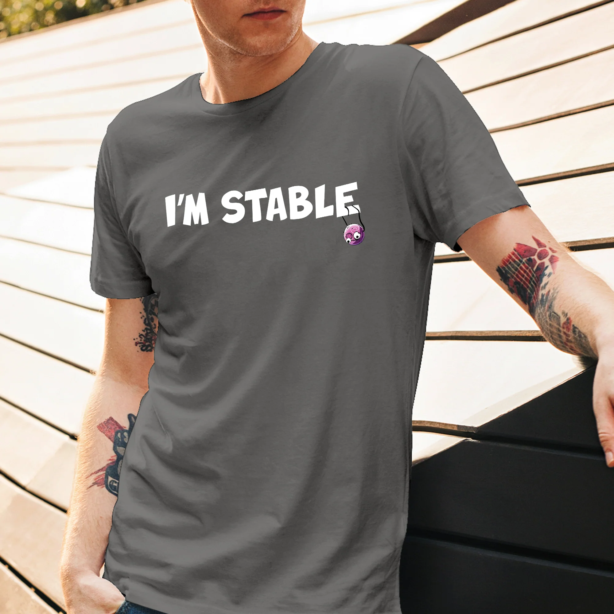 I'm Stable Adult Unisex Tee - Image 3
