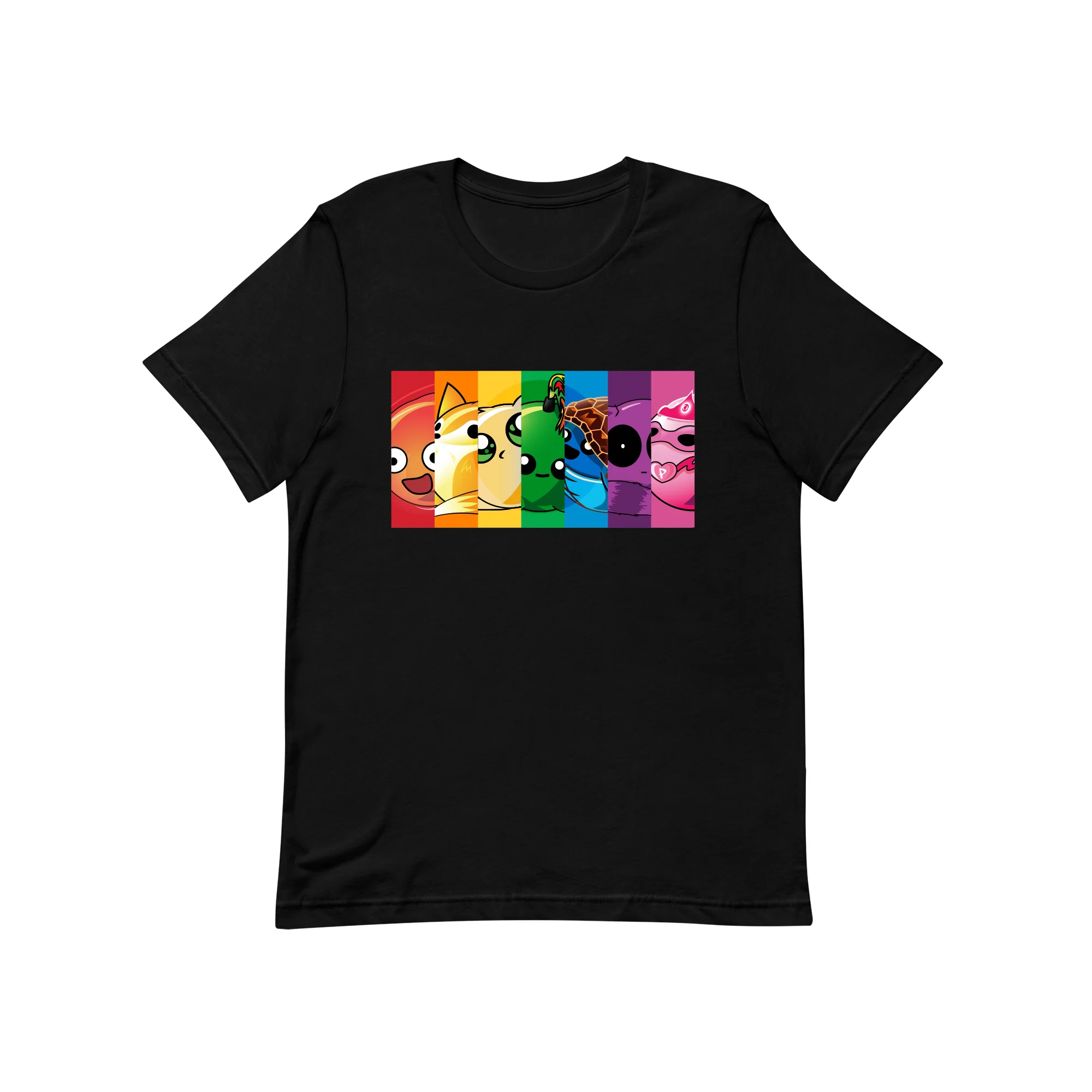 Rainbow Character Block Kids Tee